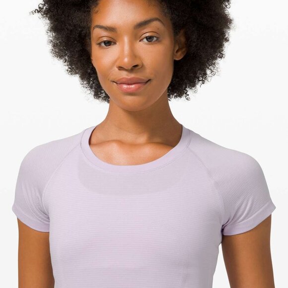 Lululemon - Swiftly Tech Short Sleeve Shirt 2.0 - Lavender Dew - Size 16 - Picture 1 of 11